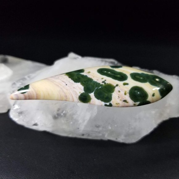 Extra Large Marovato Ocean Jasper Cabochon * 70.08 x 24.87 x 7.41mm  * Old stock - Picture 6 of 11